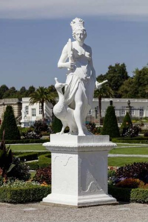 Juno mit Pfau und Spiegel