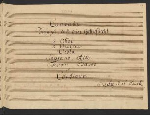 Siehe zu daß deine Gottesfurcht nicht Heuchelei sei; V (3), Coro, orch; BWV 179