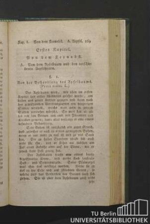 Erstes Kapitel. Von dem Kernobst.