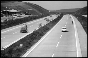 Ildehausen: Autobahn bei der Raststätte