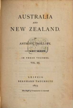 Australia and New Zealand, 3