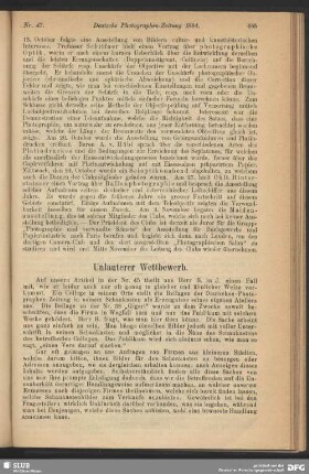 Unlauterer Wettbewerb