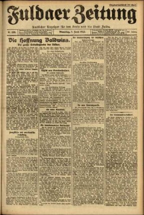 Ausgabe vom Dienstag, den 05. Juni 1923.