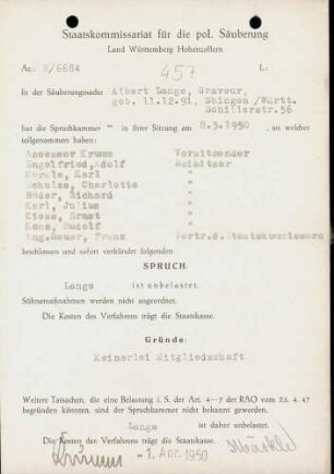 Lange, Albert