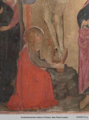 Kreuzigung mit Heiligen