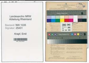 Entnazifizierung Emil Krapf , geb. 30.09.1882 (Steiger)