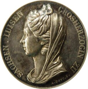 Großherzogin Luise - Dank im Namen der Stadt Weimar für den Schutz vor französischer Plünderung nach der Schlacht bei Jena 1806