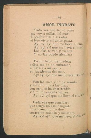 Amor ingrato