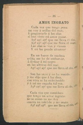 Amor ingrato