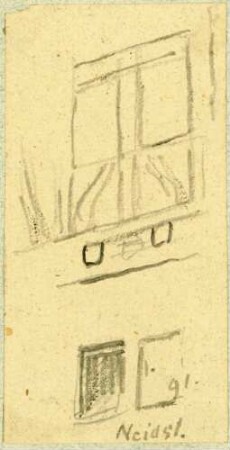 Neidenstein Hauswand mit Fenster