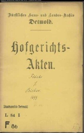 Flörke, Franz Hermann gegen Bicker zu Ehrsen - Lehnsgefälle