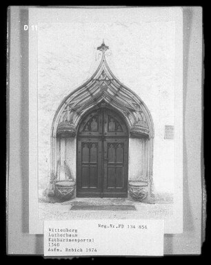 Wittenberg, Lutherhaus, Eingangstür