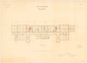 Universität Breslau Klinische Neubauten. Augenklinik: Grundriss Kellergeschoss 1:100
