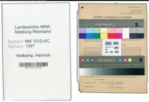 Entnazifizierung Heinrich Heitkamp , geb. 01.12.1902 (Kaufmann)