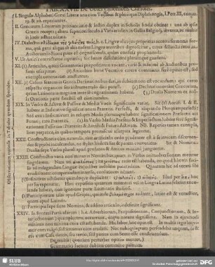 Tab. XXVII. De Observationibus Curiosis