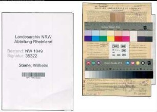Entnazifizierung Wilhelm Stierle , geb. 10.09.1896 (Ingenieur)
