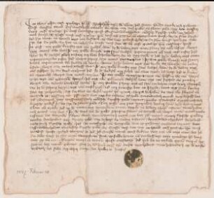 Revers des Erbmarschalls Goswin Stecke wegen des von Herzog Adolf ihm versetzten Silberzeugs; nebst Spezifikation desselben. d. 1447 Februar 10.