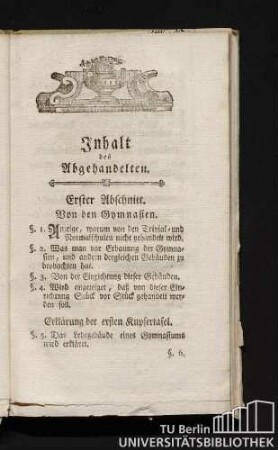 Inhalt des Abgehandelten