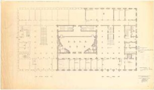 Troost, Paul Ludwig; München, Arcisstr. 12; Führerbau der NSDAP - Sicherheitsbeleuchtungsanlage, Bestandsplan (Grundriss EG)