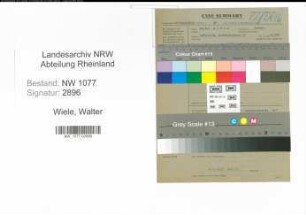Entnazifizierung Walter Wiele , geb. 00.00.0000 (Bahnpolizist)