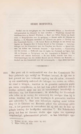 Derde hoofdstuk. Oordeel over de verrigtingen van den commissaris Nahuys. - ...