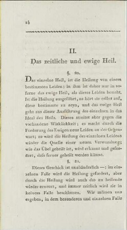 II. Das zeitliche und ewige Heil