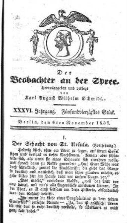 45. Stueck, 6. November 1837