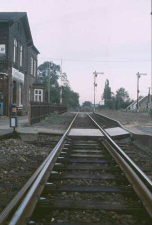 Großwudicke Ausfahrsignale Bahnschranken