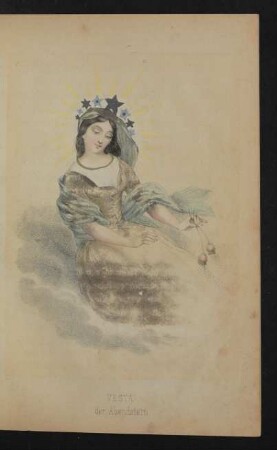 Tafel: Vesta, der Abendstern.