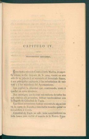 Capítulo IV. - Documento salvador.