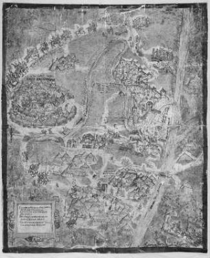 Plan der Eroberung der Stadt Polozk durch den polnischen König Stephan IV. Bathory 1579