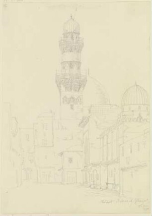Straßenpartie mit Moschee in Medinet Bebers il Ghaijat
