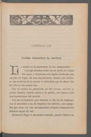 Capítulo LIV - Julián descubre la verdad