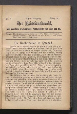 Nr. 3. März 1911