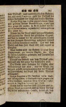 293-303, Accipe Regulam sanctae conversationis, simulque ...