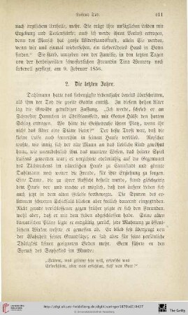 2. Die letzten Jahre