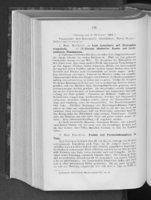 Sitzung am 8. Oktober 1912.