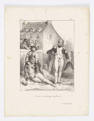 Honneur au Courage malheureux!, Blatt 3 der Folge "Album pour 1827"