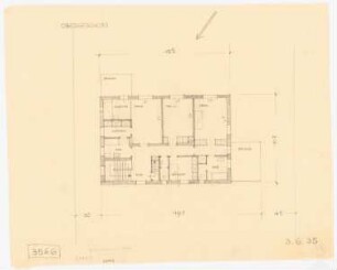 Haus Jansen, Berlin-Grunewald: Grundriss OG 1:100