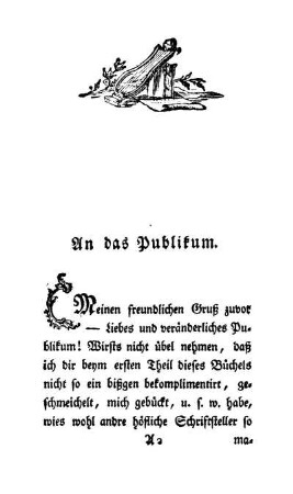 An das Publikum