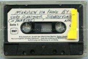 Telefoninterview von Gerd Schattner mit Henry Ries für den Südwestfunk