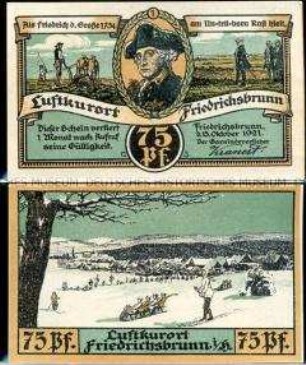 Friedrichsbrunn 75 Pfennig, Notgeldserie