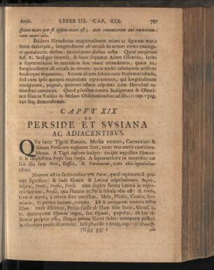 Caput XIX. De Perside Et Sysiana Ac Adiacentibus