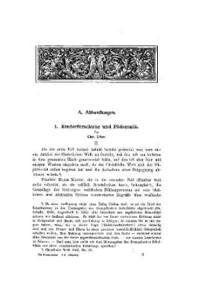 Kinderforschung und Pädagogik : II.