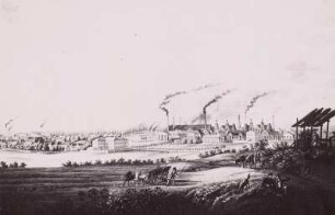 Königshütte, Hüttenwerk, Litho.
