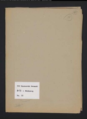 1. Weltkrieg und Nachkriegszeit - Korrespondenz mit Ludwig Roselius