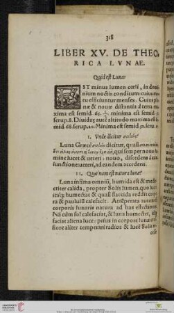 Liber XV De Theorica Lunae
