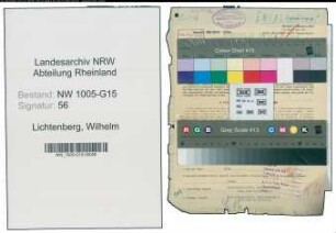 Entnazifizierung Wilhelm Lichtenberg , geb. 22.02.1906 (Elektromeister)