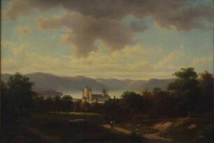 Landschaft mit Abtei Maria Laach