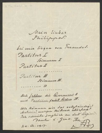 Brief an Philipp Jarnach : 24.04.1917